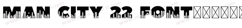 Man City 22 font字体转换